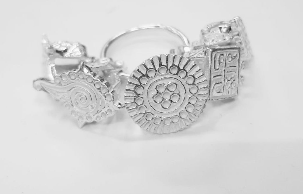 UDUPI GOPI MUDRA / Traditional Sandhyavandana Pure 925 Silver Panch MUDRA / Mudre Set Small