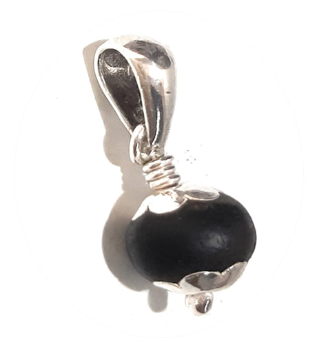KARUNGALI BEAD 100% NATURAL PURE SILVER PENDANT FOR MEN & WOMEN ALSO FOR KIDS
