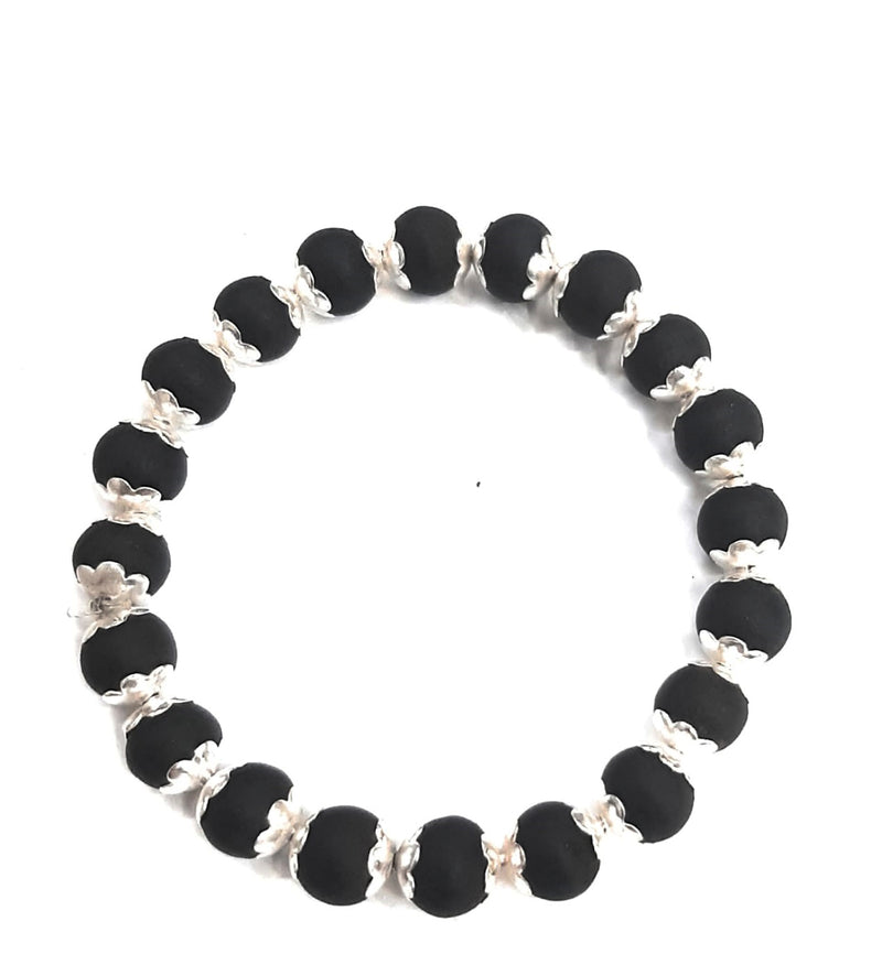 karungali beads stretchable bracelet 8mm