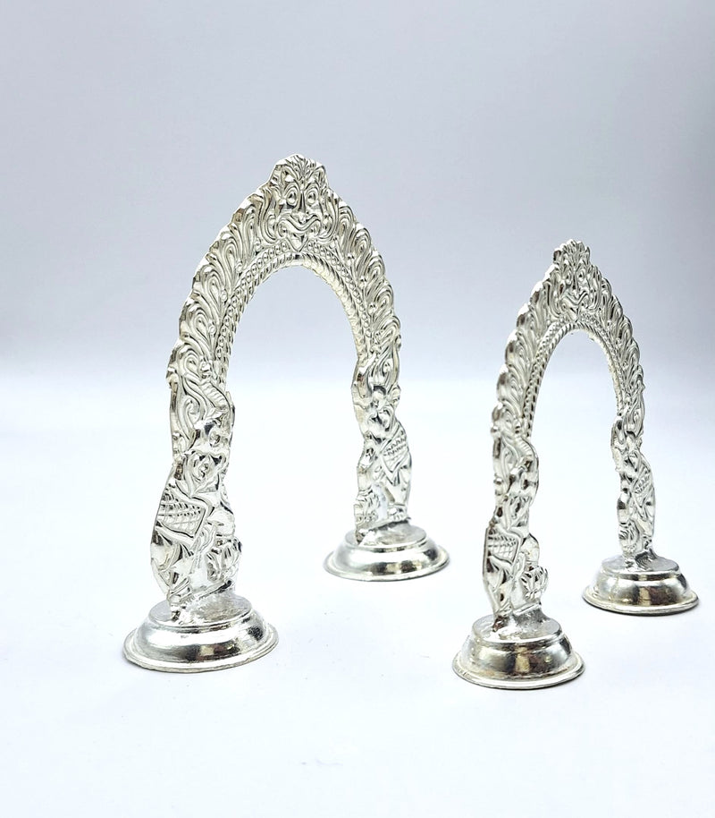 SILVER PRABHAVALI pure 925 silver Prabhavali Frame | Prabhawal | silver Arch for Home | Prabhavali silver Frame | silver Arch | Prabhaval | silver Prabhavalli