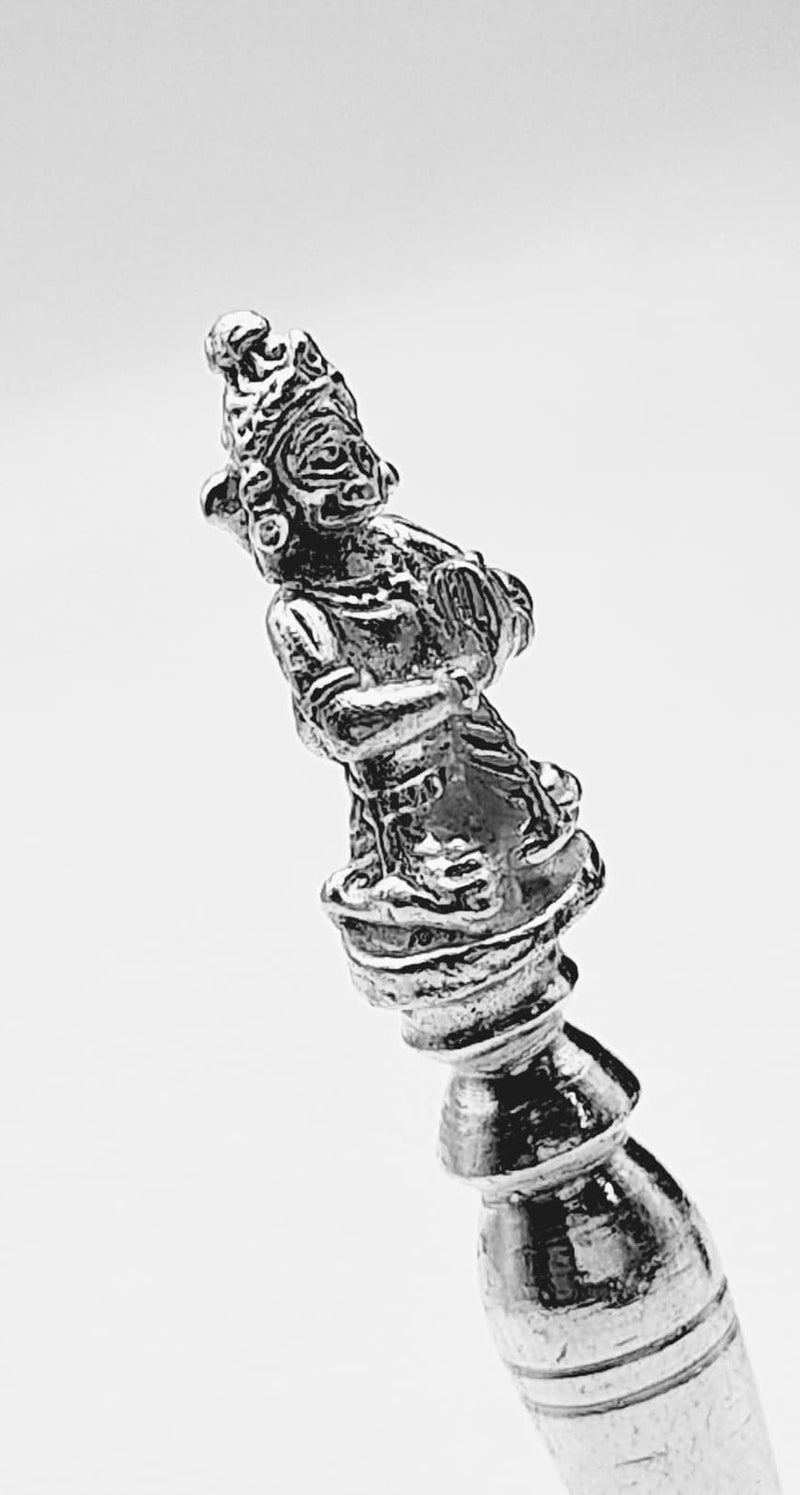 Silver Ghanti (Bell) for Puja/Mandir/Diwali & Personal for Blessing or offering to Temple Use Small Size 28g