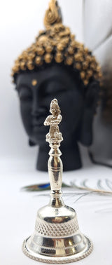 Silver Ghanti (Bell) for Puja/Mandir/Diwali & Personal for Blessing or offering to Temple Use Small Size 28g