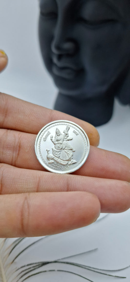 swarsati silver coin 999 purity