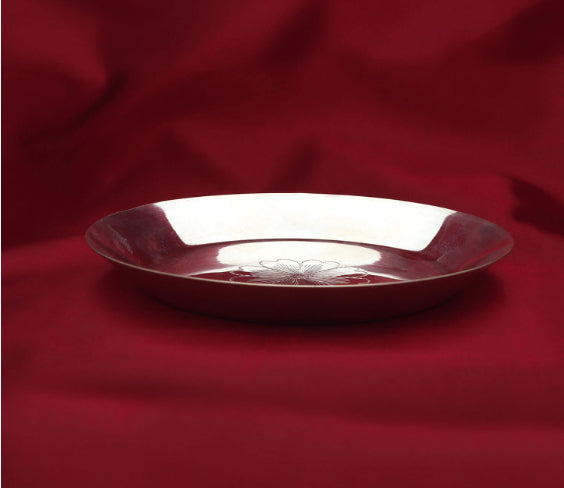 Mangalaarati plate silver